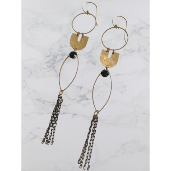 Long Boho Shoulder Duster Earrings - Picture 2 of 2